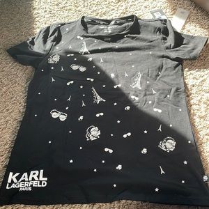 Black and white Paris themed Karl Lagerfeld Tee